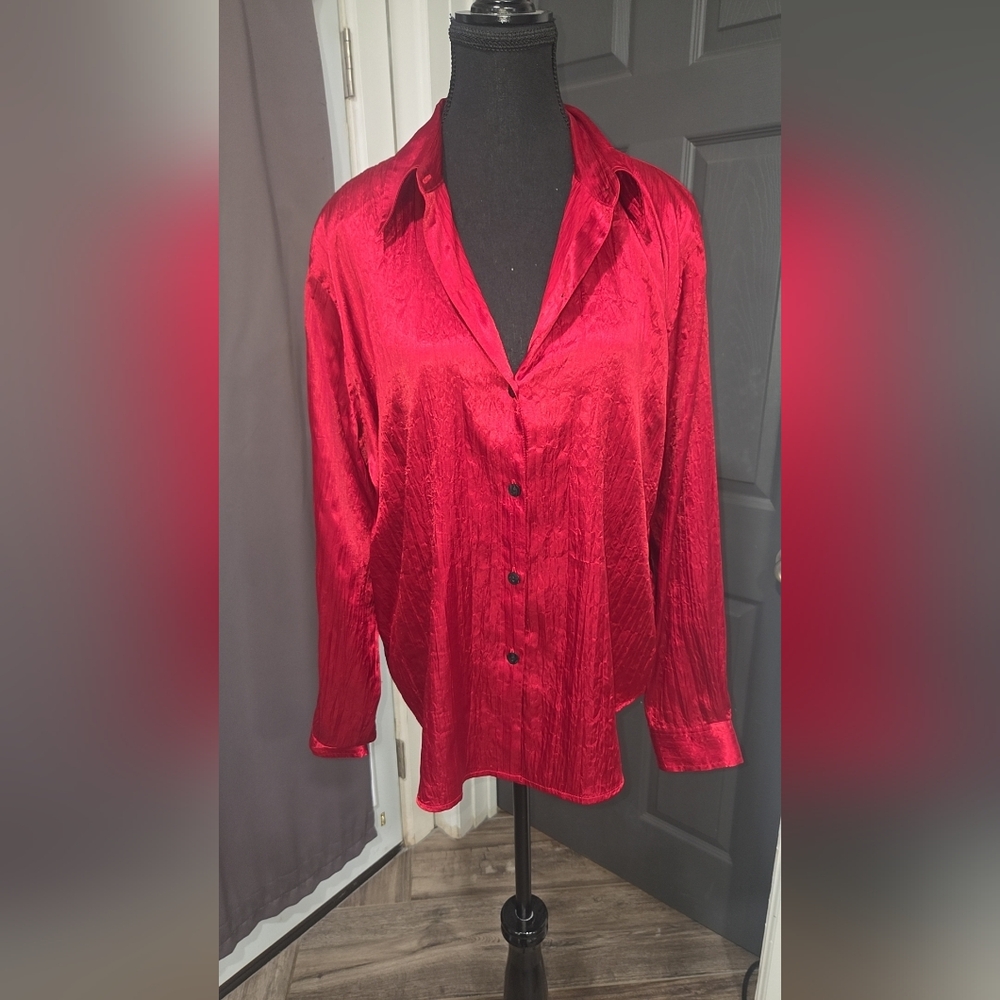 Elegant Red Women's Top